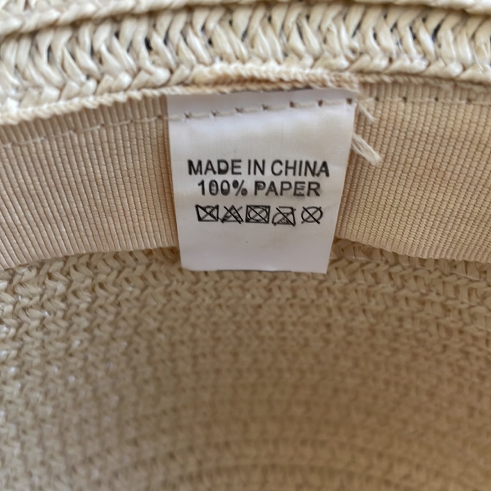 Cream straw hat - Picture 4 of 6